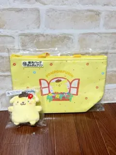 【未使用】ポムポムプリン 保冷バッグ キーカバーマスコット 2点セット サンリオ