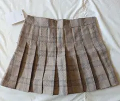 MINIMINI チェック柄 プリーツスカート　ズボン付き