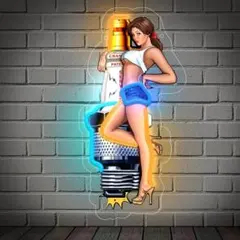 Nw最安値ネオン祭り・おまけ付き!レディープラグのネオン管アメリカン雑貨n