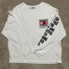 美品！！RODEO CROWNS ロングスリーブTシャツ フリーサイズ ホワイト