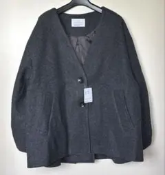 LC/LLL 袖タックVネックジャケット