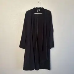 H&Mブラック ロングコート US 10