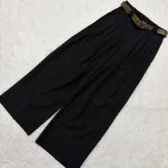 Datum ワイドパンツ ブラック フリー 着回し