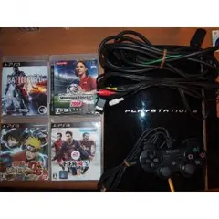 PS3 80ギガ黒＋ゲームソフト4本