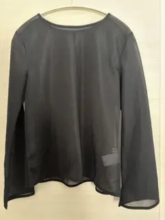 美品　NOLLEY'S 長袖　シアーカットソー サイズ38 ブラックのサムネイル