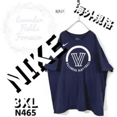 ナイキTシャツN465△カレッジロゴ3XLビッグプリントNIKEアメリカ古着