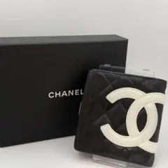 CHANEL シャネル カンボンライン 二つ折り レザー ココマーク