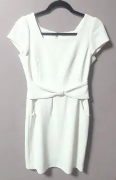 PROPORTION BODY DRESSING　半袖ホワイトワンピース S相当のサムネイル