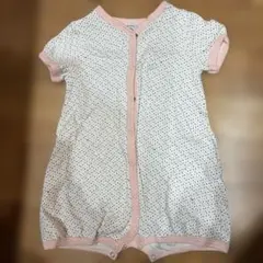 PETIT BATEAU 水玉模様 半袖ロンパース 12m