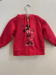 【美品】Disney RESORTミニー フルジップパーカー 110サイズ