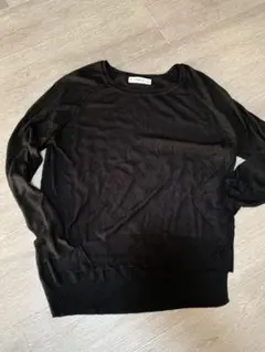 ZARA KNIT 黒 長袖ニットセーター M