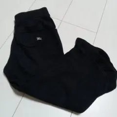 【120】BURBERRYブラック スウェットパンツ ポケット付き