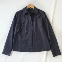 COS コス フリルシャツ 黒 eu34 H&M 長袖 ストレッチ