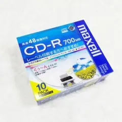 ✨️未使用✨️マクセル CD-R 700MB 10枚 48倍速対応●のサムネイル