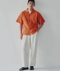 nano universe 大人のワイドパンツ S オフホワイト 白