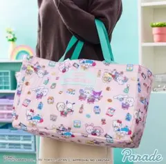 【ピンク】ちいかわ×サンリオキャラクターズ レジかごバック エコバッグ