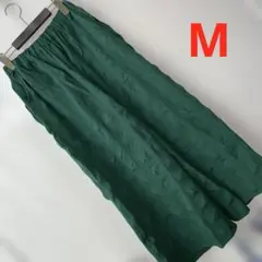 Mサイズふくれジャガードパンツグリーン