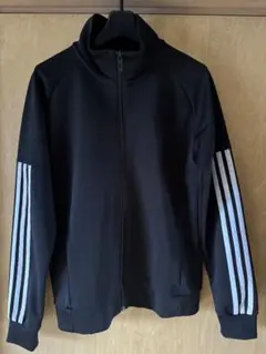 adidas ジャージ ジャケット 黒　レディースL 長袖