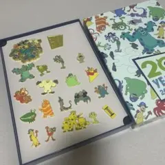 【限定品】モンスターズインク　20周年記念ピンズセット 🟦🟢🟦🟢 『#モンスターズインク』公開20周年🎬 #ディズニーストア