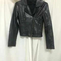 ヘザー/フェイクレザーライダースのサムネイル