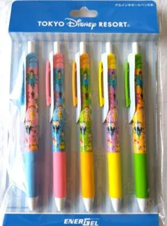 東京ディズニーリゾート エナージェルボールペン 5本セット