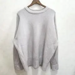 GRL 薄ピンク ビックシルエット ニット グレイル F