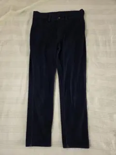 ユニクロ　ウルトラストレッチ　クロップドレギンスパンツ　濃いブルー