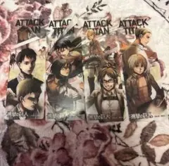 【4点セット】進撃の巨人 しおり リヴァイ ハンジ等