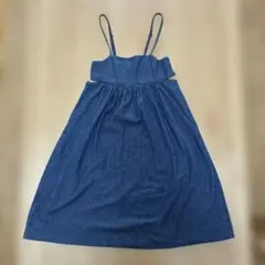 デニムキャミワンピース　130 グローバルワーク