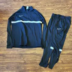 Nike DRI-FIT ブラックジャージ上下セット XL、M