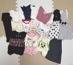 まとめ売り 16点 セット 女の子 90 95 夏服 半袖 半ズボン パジャマ