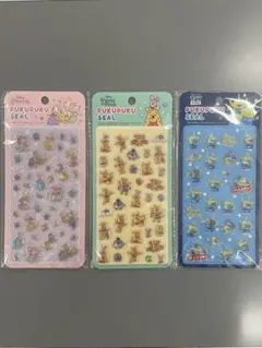 【新品】ディズニープクプクシール3枚セット