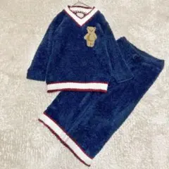 ジェラートピケ ホリデーベア ルームウェア セットアップ パンツ モコモコ