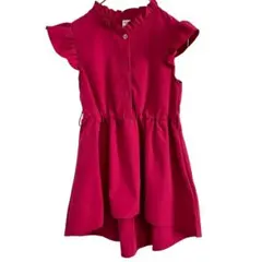 SHEIN シーイン キッズ フリル襟 ワンピース ピンク 9Y 130cm