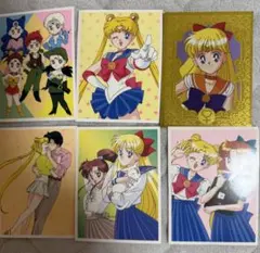 セーラームーン　大きめカード　6枚組 アマダ