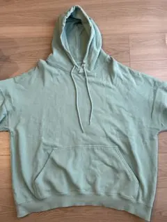 ミントグリーン オーバーサイズ パーカー