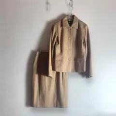 【美品】スカートセットアップ フォーマルスーツ 入学式 キャメル