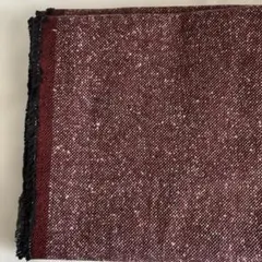 check&stripe バーガンディ生地 70cm