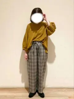 サマンサモスモス⭐ スタンドネックヨーク切替カットソー