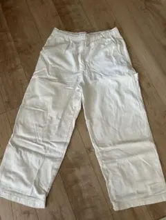 ホワイトカーゴパンツ 綿100%