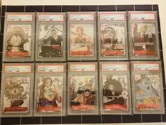 ワンピース プレミアムカードコレクション 25周年10連番 PSA10,9,6