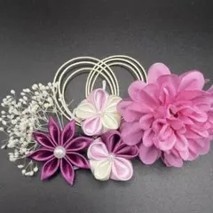 つまみ細工　髪飾り　水引　成人式　七五三　着物　袴　浴衣　振袖　卒業式　結婚式