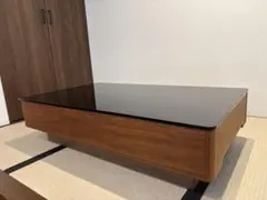 アルモニア paora 収納付きセンターテーブル ウォールナット ローテーブル