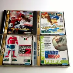 セガサターン スポーツ系 ソフト 4点セット 動作確認済み