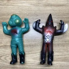 中嶋製作所　アストロミュー5 バドー星人 灰色成型/黒/茶塗装　亀マーク　当時物 中嶋製作所 アストロミュー5 バドー星人 灰色成型/黒/茶塗装 亀