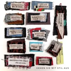 布タグ　デニムリメイク　本革タグ