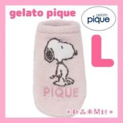 ジェラートピケ スヌーピーベビモコジャガードプルオーバー　ピンクLサイズ