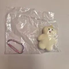 mojojojo フェルト製クマのぬいぐるみとカラビナセット