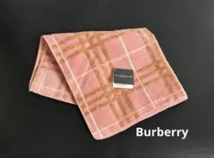 タグ付き新品Burberryタオルハンカチ 日本製 ノバチェック柄