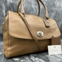 ✨美品✨コーチ 3way ショルダートートバッグ 本革レザー ターンロック